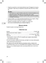 Предварительный просмотр 28 страницы Profi Care PC-LBS 3001 Instruction Manual