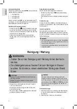 Preview for 8 page of Profi Care PC-LR 3076 Instruction Manual