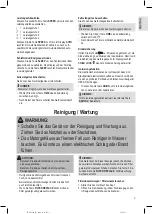 Предварительный просмотр 9 страницы Profi Care PC-LR 3083 Instruction Manual