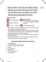 Предварительный просмотр 7 страницы Profi Care PC-PHE 3092 Instruction Manual