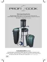 Profi Cook PC-AE 1000 Instruction Manual preview