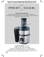 Предварительный просмотр 1 страницы Profi Cook PC-AE 1001 Instruction Manual