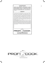 Preview for 74 page of Profi Cook PC-BBA 1077 Instruction Manual