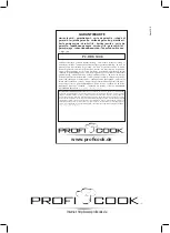 Preview for 34 page of Profi Cook PC-DDK 1048 Instruction Manual