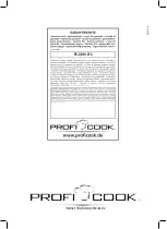 Preview for 34 page of Profi Cook PC-DDK 1076 Instruction Manual