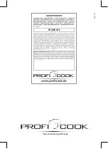 Предварительный просмотр 76 страницы Profi Cook PC-EWB 1079 Instruction Manual