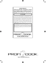 Preview for 124 page of Profi Cook PC-FR 1088 User Manual