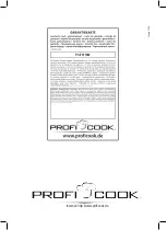 Preview for 94 page of Profi Cook PC-FW 1060 Instruction Manual