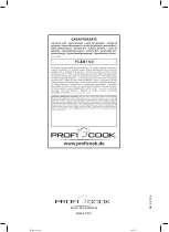 Предварительный просмотр 58 страницы Profi Cook PC-ICM 1140 Instruction Manual