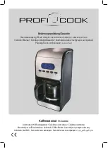 Предварительный просмотр 1 страницы Profi Cook PC-KA 1010 Instruction Manual