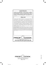 Preview for 70 page of Profi Cook PC-KA 1169 Instruction Manual