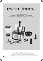 Profi Cook PC-KM 1025 Instruction Manual preview