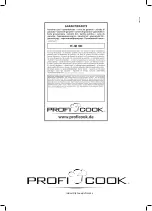 Preview for 82 page of Profi Cook PC-KM 1063 Instruction Manual