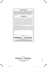 Предварительный просмотр 66 страницы Profi Cook PC-KM 1188 Instruction Manual