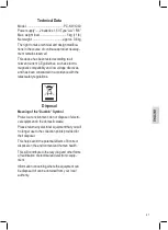 Предварительный просмотр 21 страницы Profi Cook PC-KW 1040 User Manual