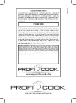 Preview for 32 page of Profi Cook PC-MS1090 User Manual