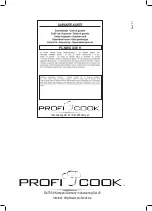 Preview for 114 page of Profi Cook PC-MWG 1019 H Instruction Manual