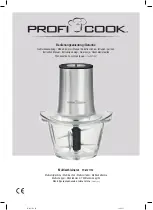 Profi Cook PC-MZ 1150 Instruction Manual preview