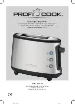 Profi Cook PC-TA 1122 Instruction Manual preview