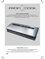 Предварительный просмотр 1 страницы Profi Cook PC-VK 1015 Instruction Manual