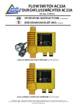 Profi-pumpe AC23A Operating Instructions Manual предпросмотр