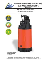 Profi-pumpe ENVIRO-TECH 550 Operating Instructions Manual preview