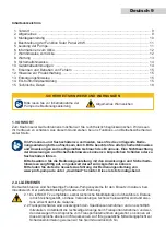 Предварительный просмотр 9 страницы Profi-pumpe FENG-SHUI Operating Instructions Manual