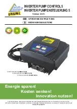 Profi-pumpe INVERTER PUMP CONTROL 5 Operating Instructions Manual preview