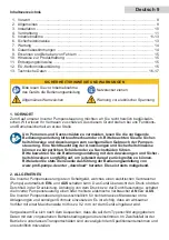 Preview for 9 page of Profi-pumpe INVERTER PUMP CONTROL 5 Operating Instructions Manual