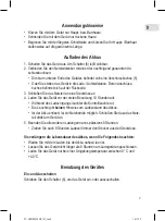 Preview for 7 page of ProfiCare 330520 Instruction Manual