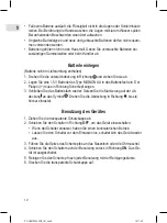 Preview for 12 page of ProfiCare 330520 Instruction Manual