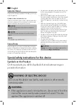 Предварительный просмотр 23 страницы ProfiCare PC-HC 3049 Instruction Manual