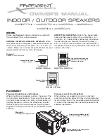 Proficient Audio Systems AW650blk Owner'S Manual предпросмотр