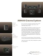 Proficient Audio Systems Cinema System AW400 Specifications preview