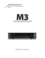 Предварительный просмотр 1 страницы Proficient Audio Systems M3 Owner'S Manual