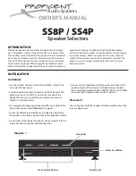 Proficient Audio Systems SS8P Owner'S Manual preview