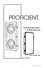 Proficient High Resolution Series User Manual preview