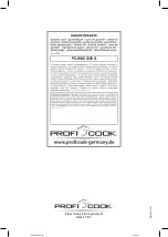 Preview for 38 page of Proficook 501229 Instruction Manual