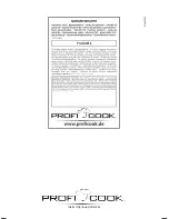 Preview for 19 page of Proficook PC-GG 1058 Instruction Manual