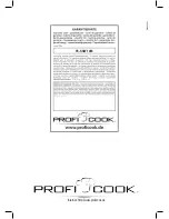 Предварительный просмотр 64 страницы Proficook PC-KSW 1093 Instruction Manual