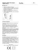 Предварительный просмотр 6 страницы Profile 100000115 Bora Manual