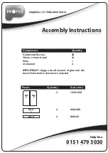 Preview for 2 page of Profile BOOK4 Assembly Instructions