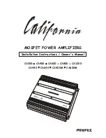 Profile California CA1200 Installation Instructions & Owner'S Manual preview