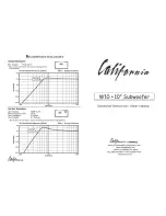 Profile California W10 Installation Instructions And Owner'S Manual preview