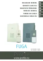 Preview for 1 page of Profile FUGA PAC313 Manual