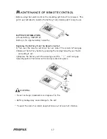 Предварительный просмотр 18 страницы Profile MP9700 Installation Instructions & Owner'S Manual