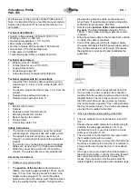 Preview for 1 page of Profile PAC-106 Instructions