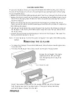 Предварительный просмотр 10 страницы Profile PCD920 Installation Instructions & Owner'S Manual