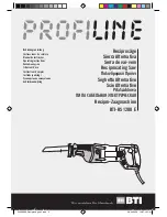 profiline BTI-RS 1200 E Operating Instructions Manual preview