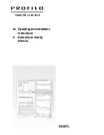 PROFILO BD2074W2AN Operating And Installation Instructions preview